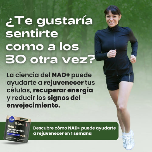 ¡Activa tu NAD+ y recupera la energía, vitalidad y claridad mental que tenías a los 30!