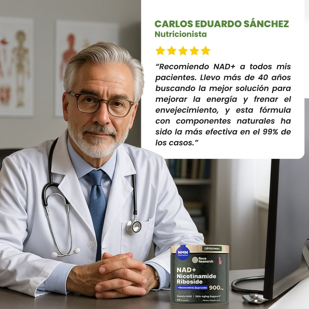 ¡Activa tu NAD+ y recupera la energía, vitalidad y claridad mental que tenías a los 30!
