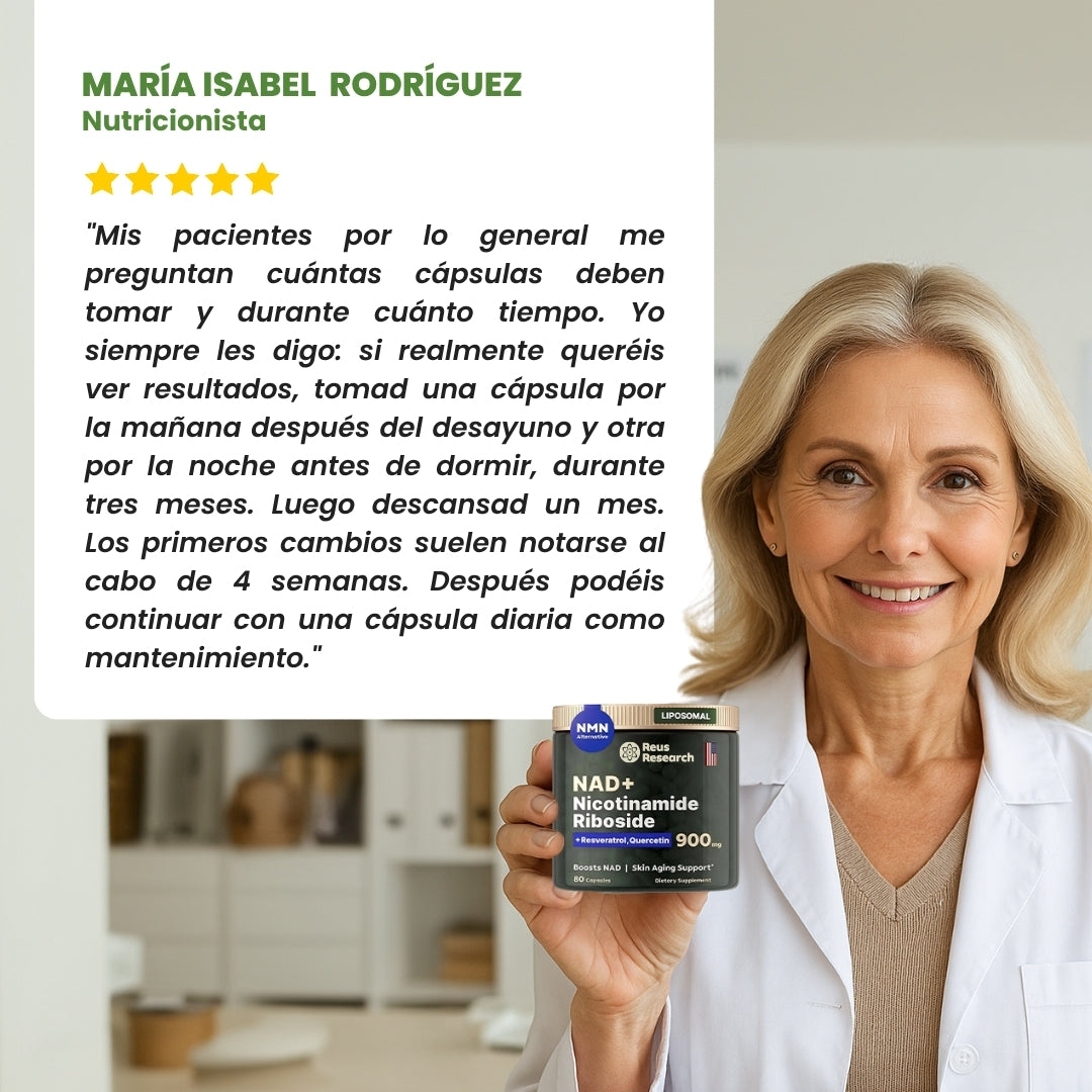 ¡Activa tu NAD+ y recupera la energía, vitalidad y claridad mental que tenías a los 30!