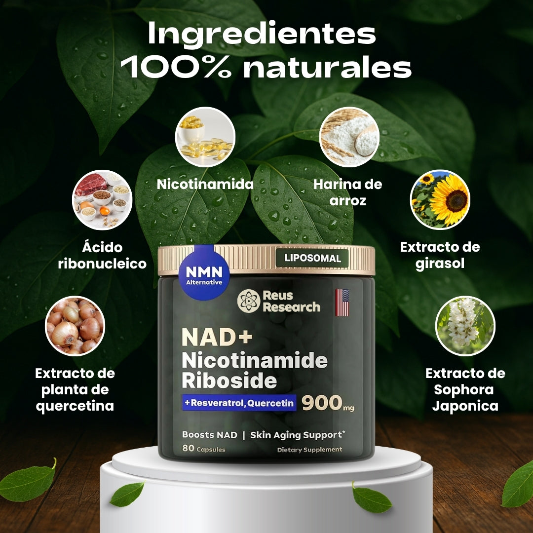 ¡Activa tu NAD+ y recupera la energía, vitalidad y claridad mental que tenías a los 30!