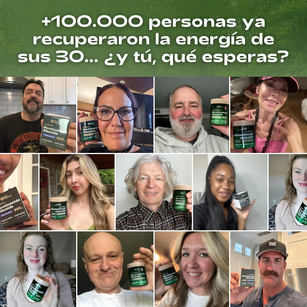 ¡Activa tu NAD+ y recupera la energía, vitalidad y claridad mental que tenías a los 30!