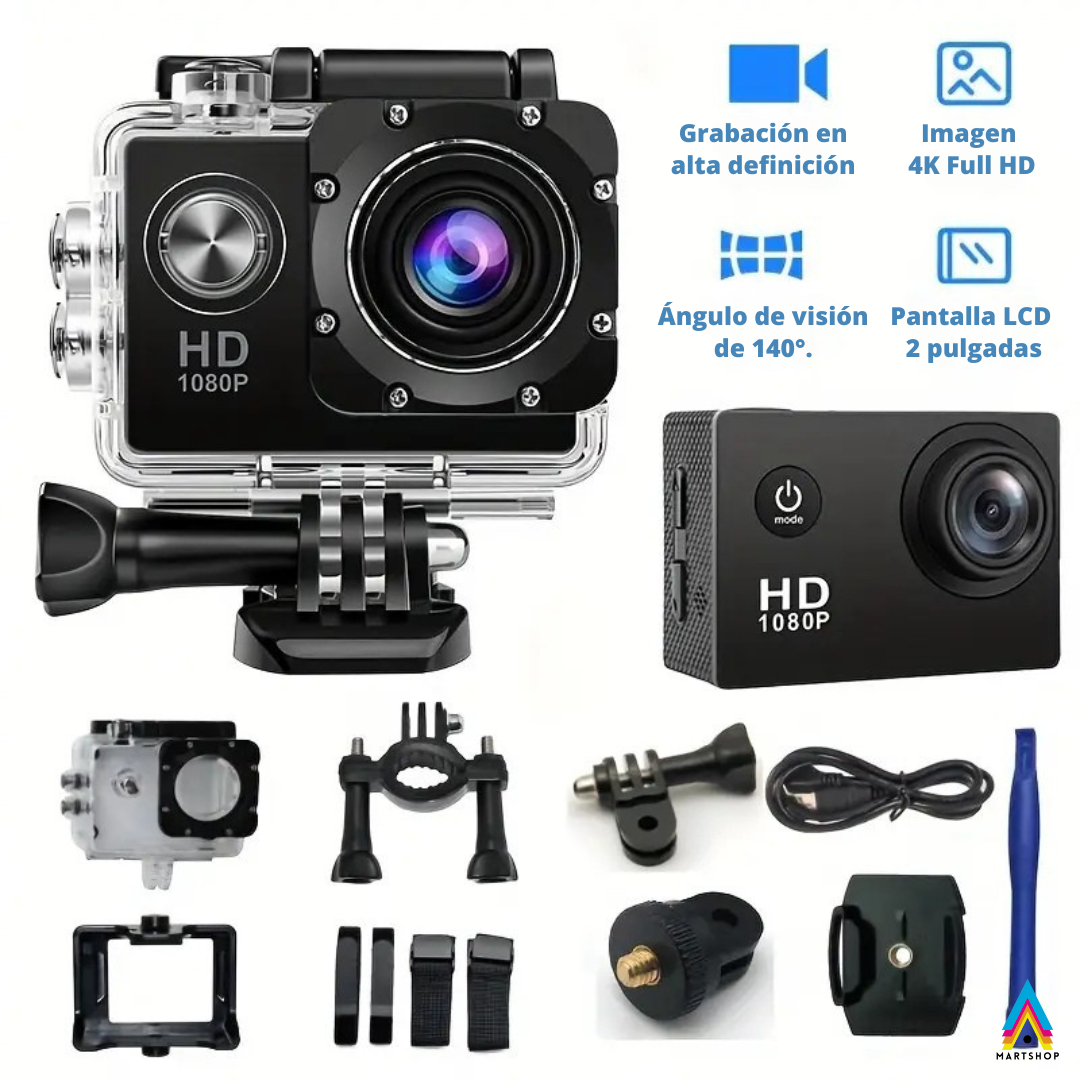 Cámara Deportiva 4K Ultra HD Sport