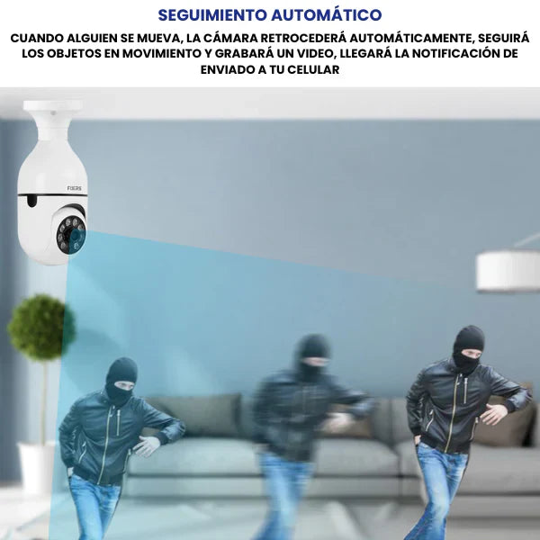 Bombilla Espía: Cámara de Seguridad 360º con Visión Nocturna BULBCAM®