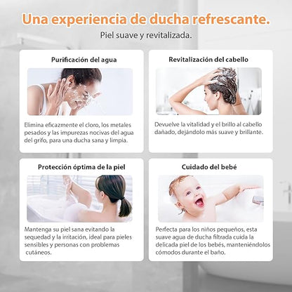 Cabezal De Ducha De Alta Presión + 3 Filtros de regalo