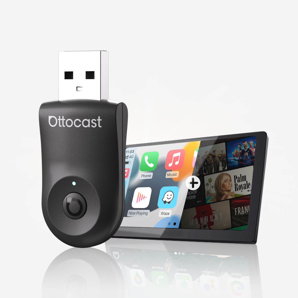 Mini adaptador inalámbrico CarPlay/Android Auto