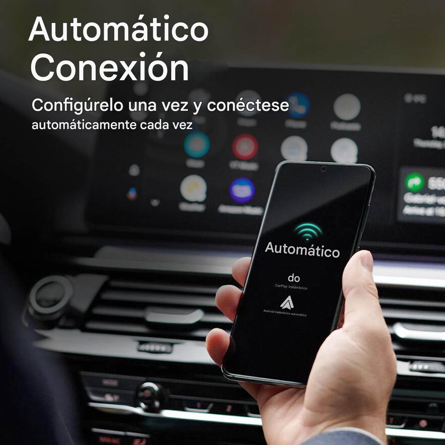 Mini adaptador inalámbrico CarPlay/Android Auto