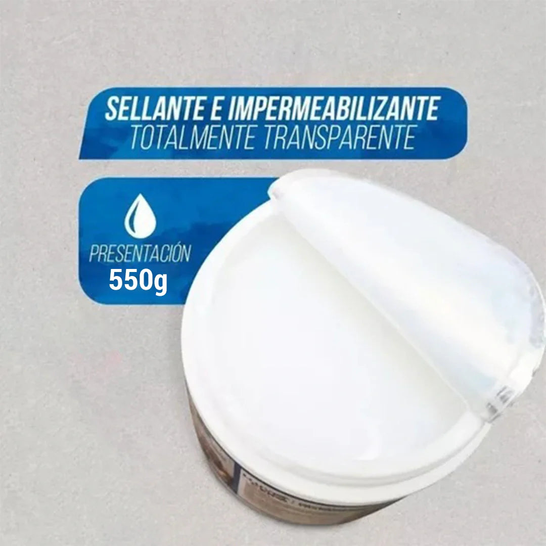 Selante Antivazamentos Invisible con 10 Años de Durabilidade - SelleTodo 550g
