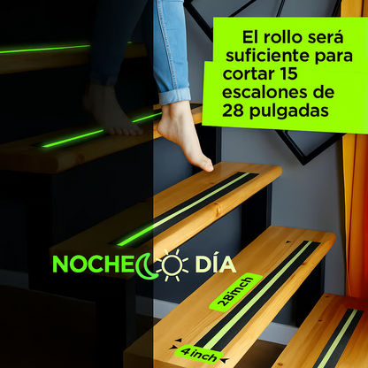 Cinta antideslizante - Agarre fuerte | Impermeable | Brilla en la oscuridad